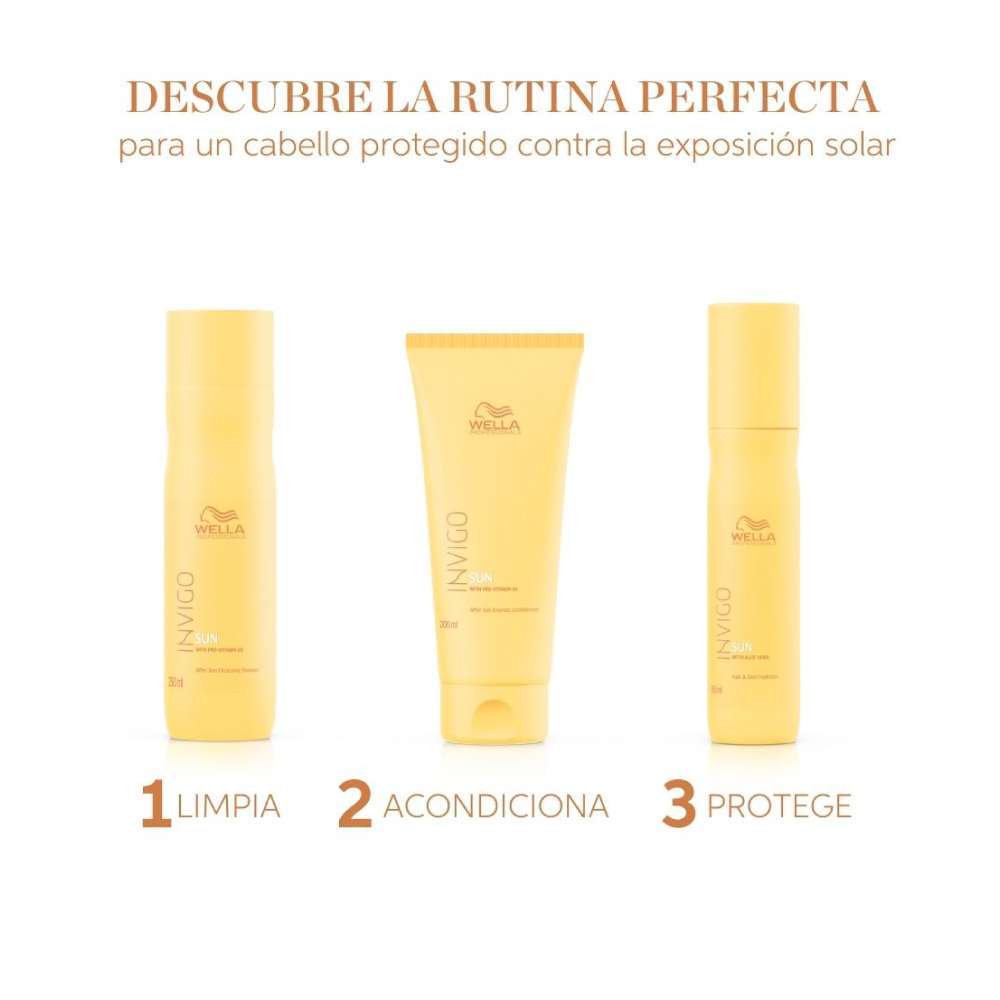 WELLA Pro Shampoo Hidratación Invigo Sun X 250 Ml - Image 4