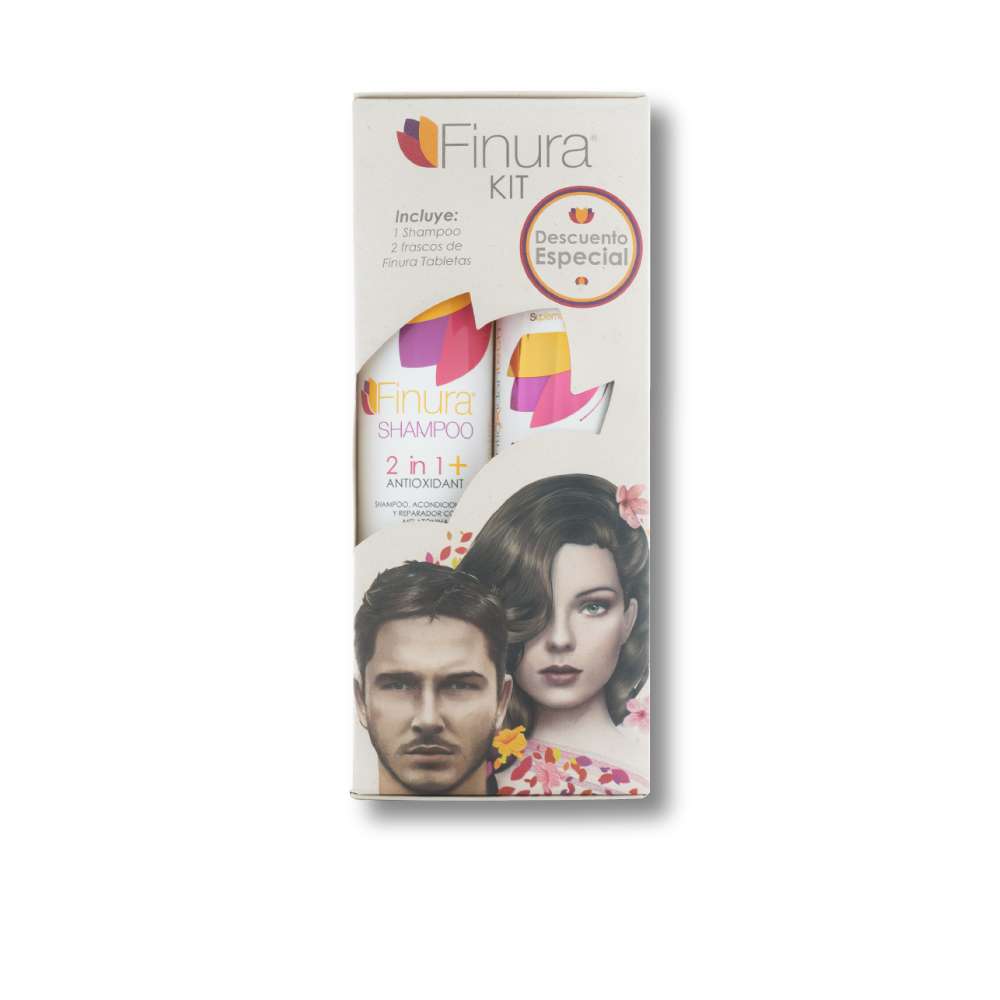 ANTIOXIDANTECH Kit Finura Shampoo + 2 Finura Tabletas