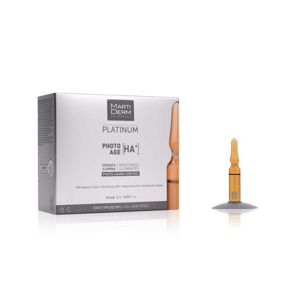 MARTIDERM Platinum Serum Concentrado Photo Age HA+  X10 Ampollas