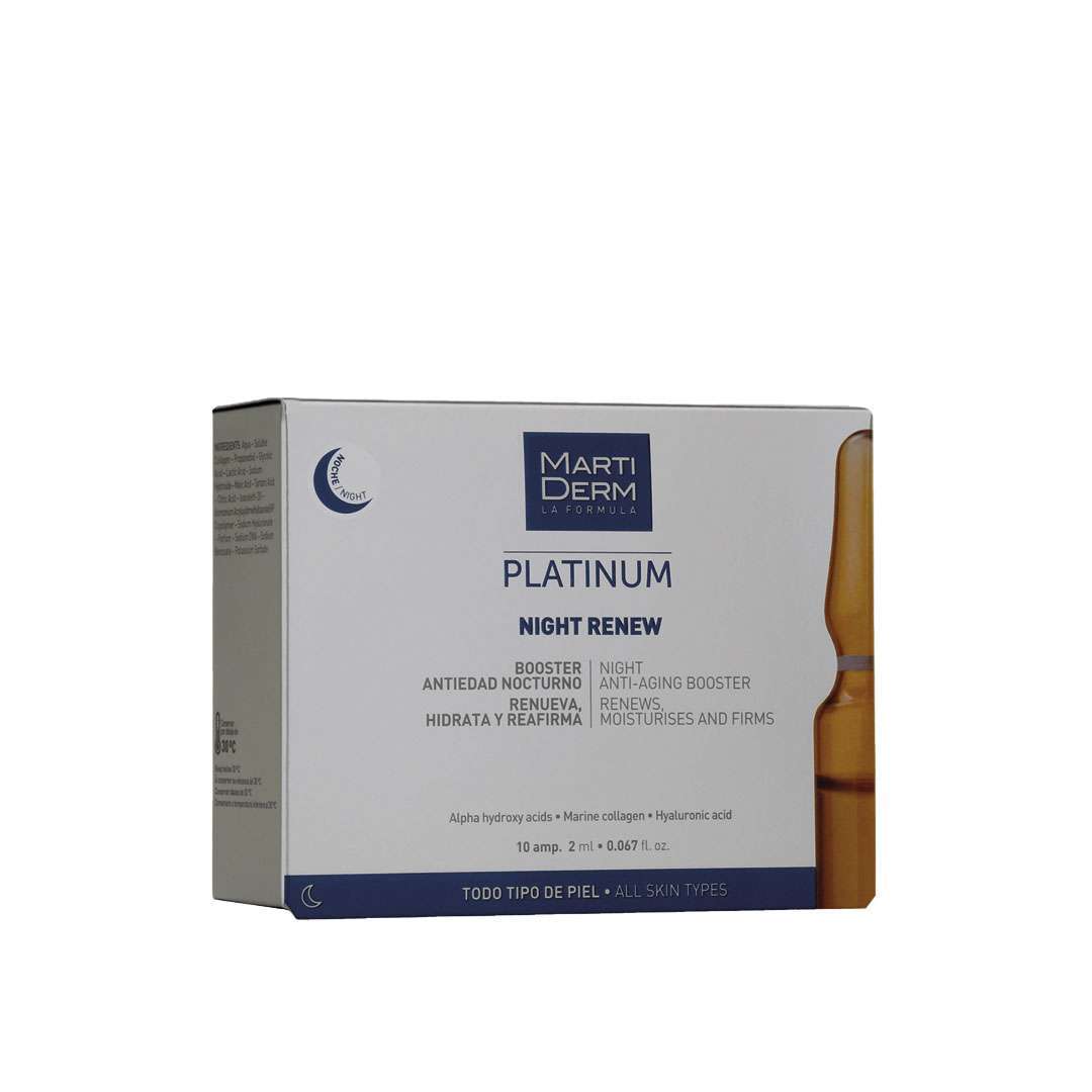 MARTIDERM Platinum Night Renew X10 Ampollas