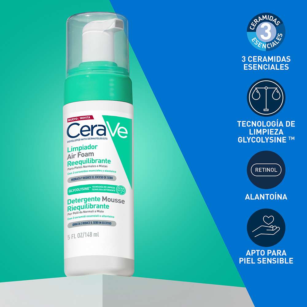 CERAVE Limpiador Air Foam Reequilibrante X 148Ml - Image 3