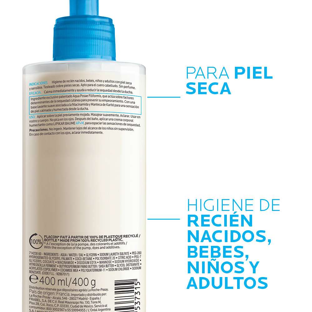 LA ROCHE POSAY Lipikar Syndet Gel 400 Ml - Image 4