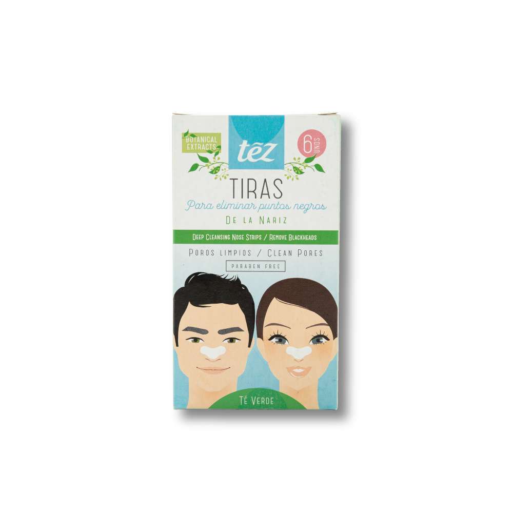 TEZ Puntos Negros Nariz Te Verde Tira X6