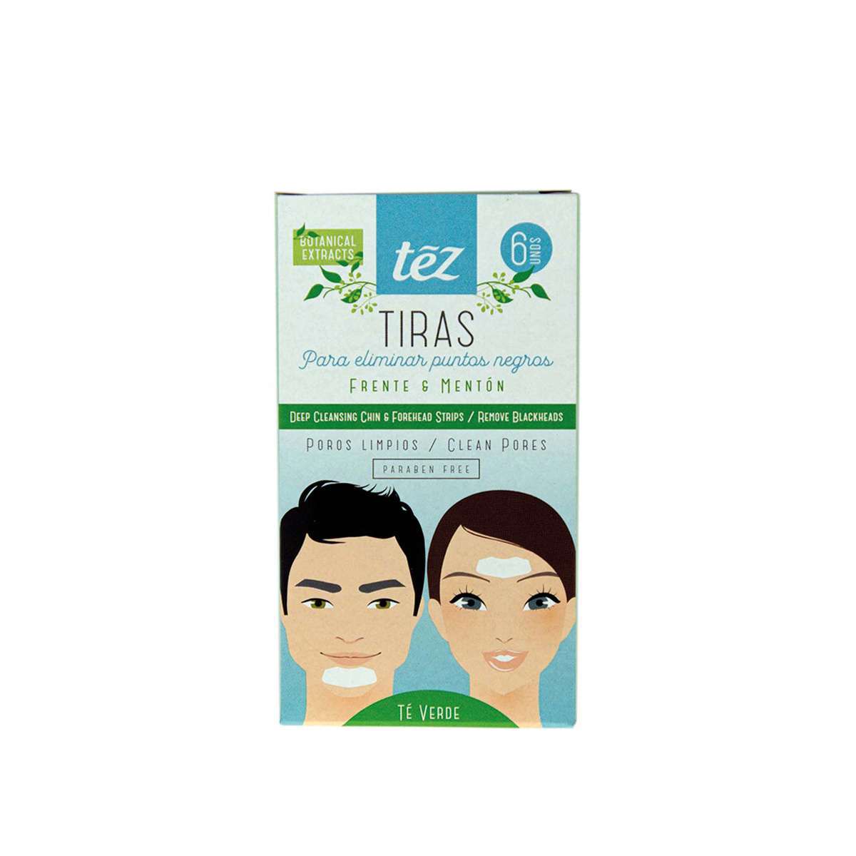 Tez Puntos Negros Frente Y Menton Te Verde X6