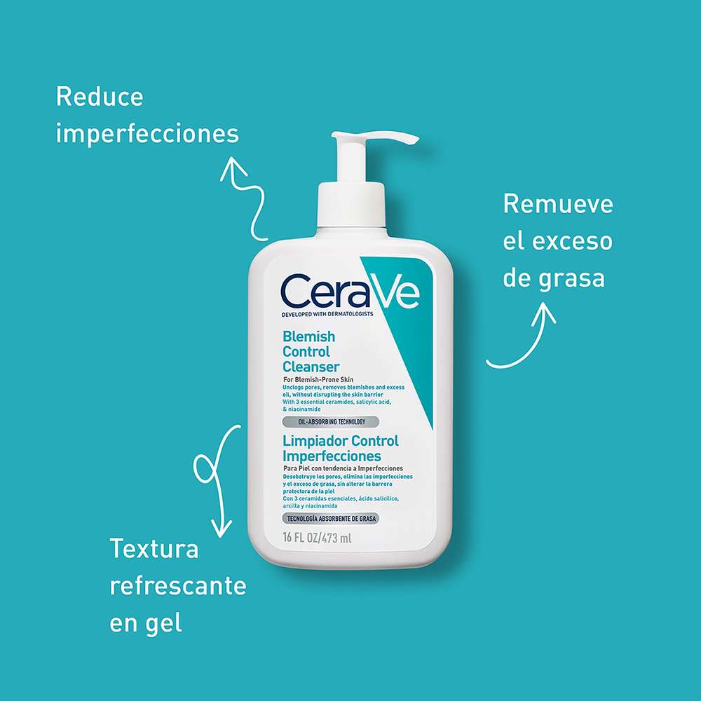 CERAVE Limpiador Control Imperfecciones X 473 Ml - Image 4