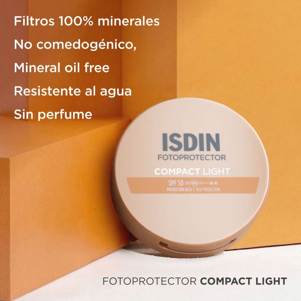 ISDIN Fotoprotector Compacto SPF 50+ Tono Light X10 Gr - Image 4