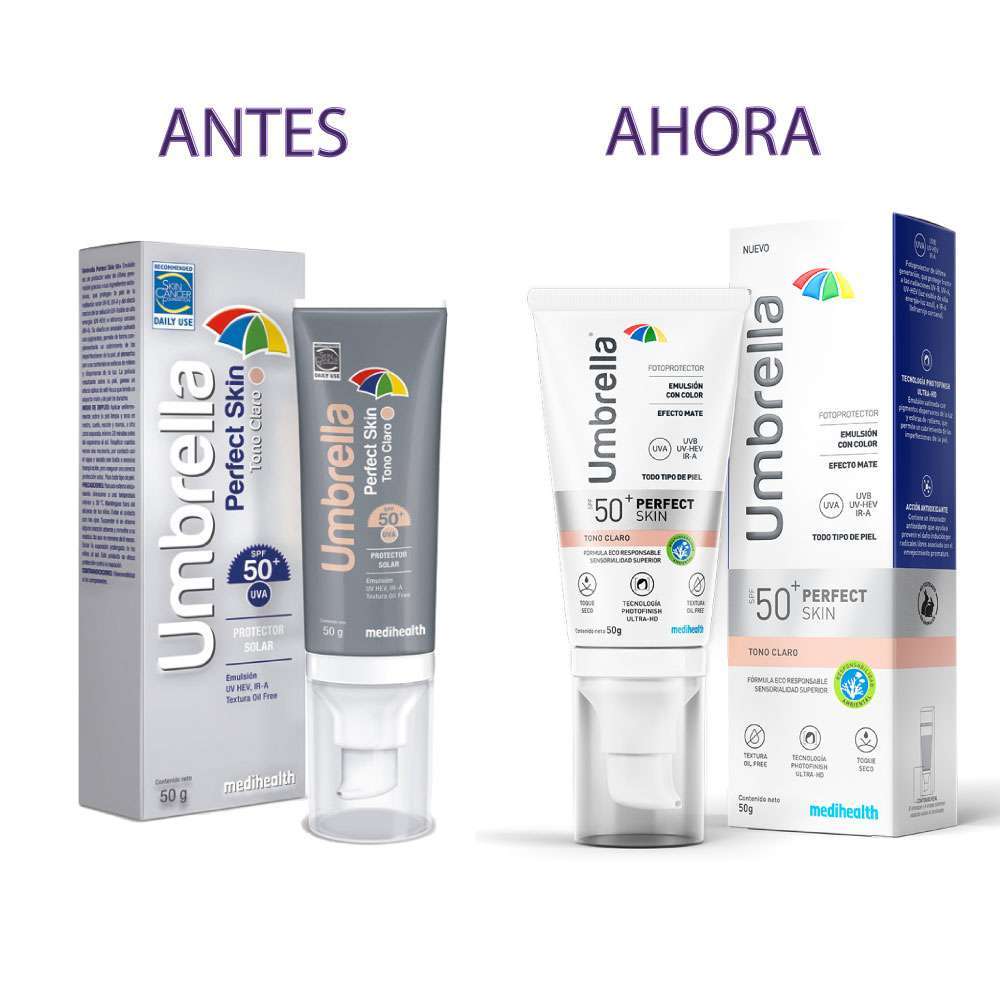 MEDIHEALTH Umbrella Spf 50+ Perfect Skin Tono Claro X 50 Gr - Image 3