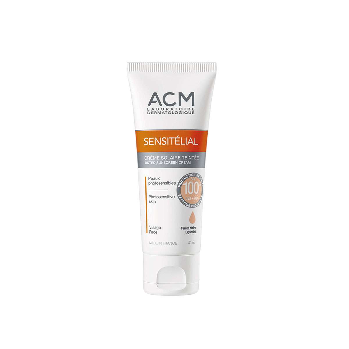 ACM Sensitelial Spf100 Color Piel Grasa X40 Ml