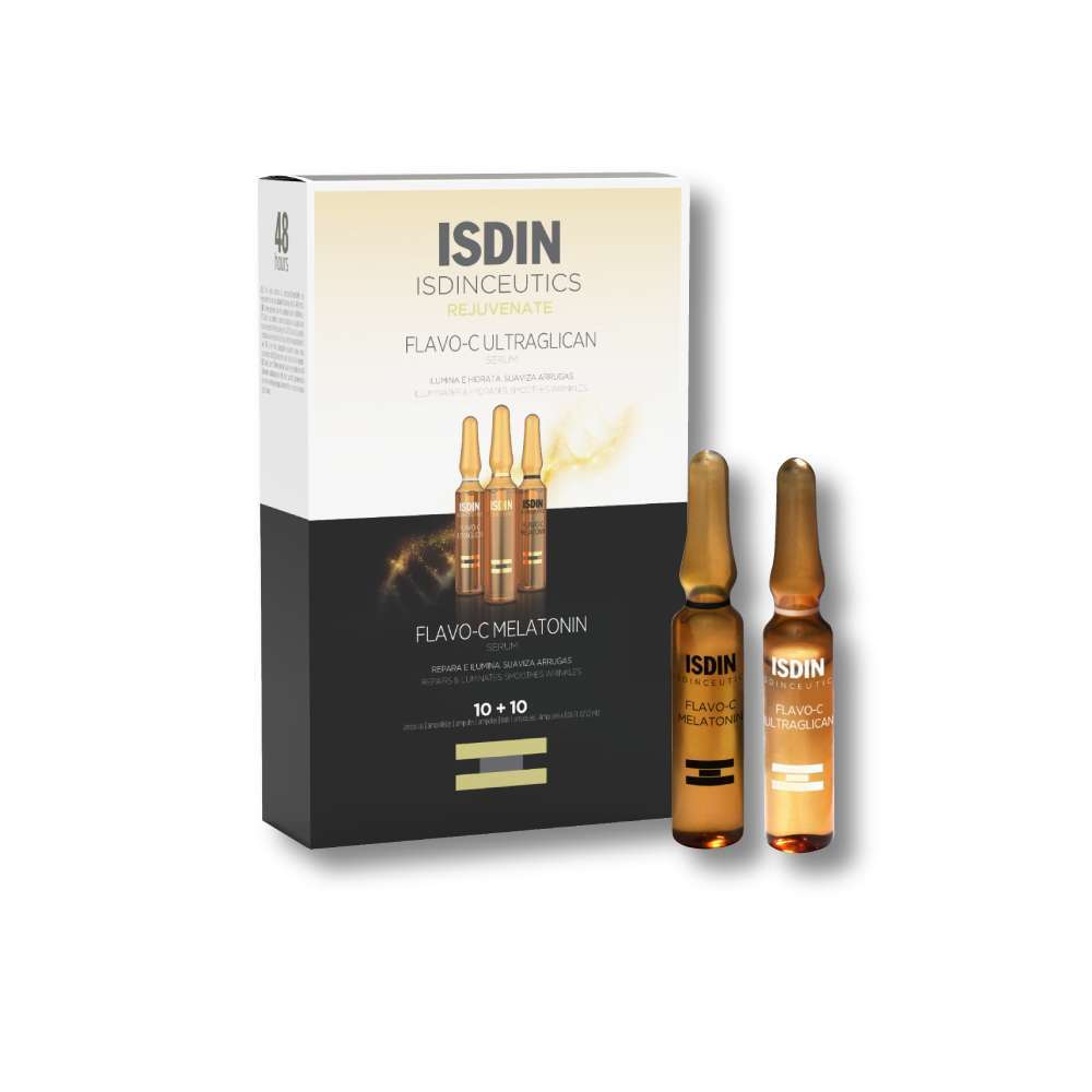 ISDIN Flavo C Ultraglican + Melatonin X10 Ampollas