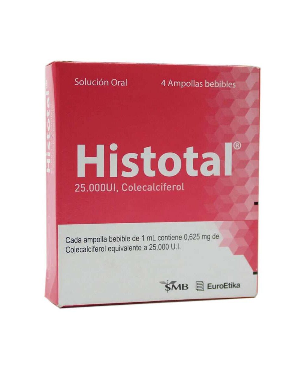 Histotal 25.000 Ui X4 Ampollas Bebibles