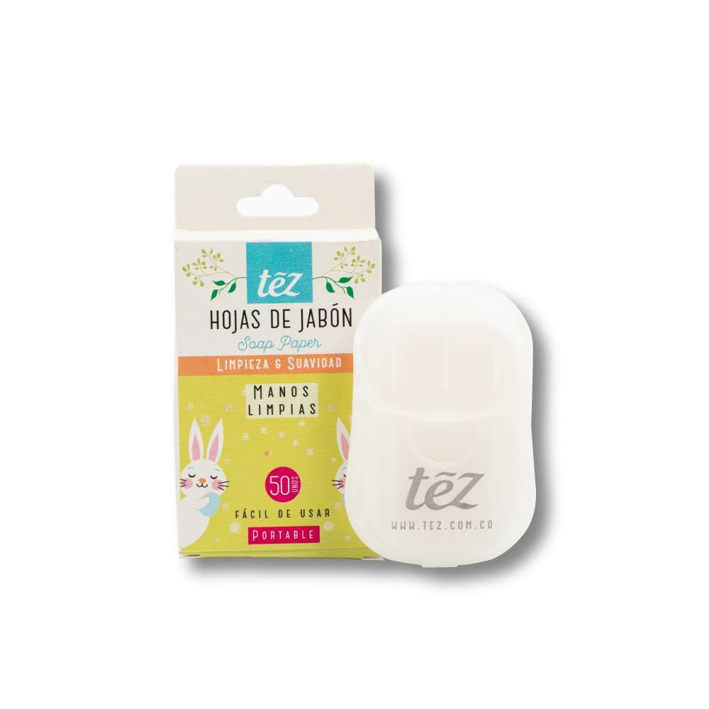 TEZ Hojas De Jabon 50 Unidades