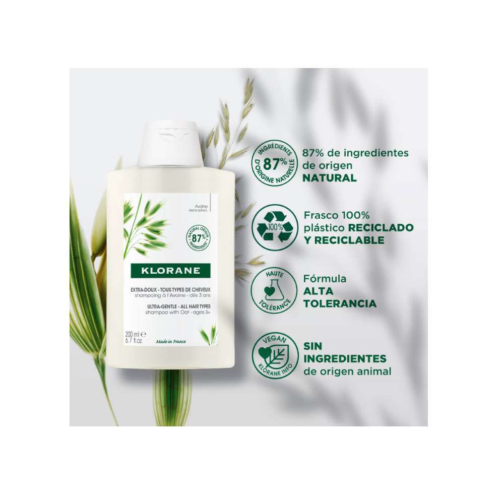 Klorane Champú Avena 200Ml - Image 5