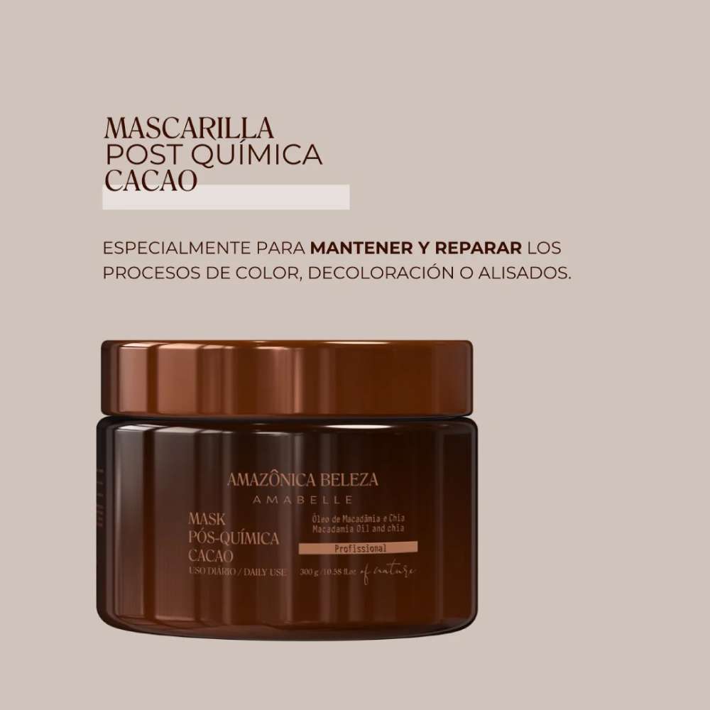 AMAZÓNICA Mascarilla Post Química Cacao X 300 Ml - Image 3