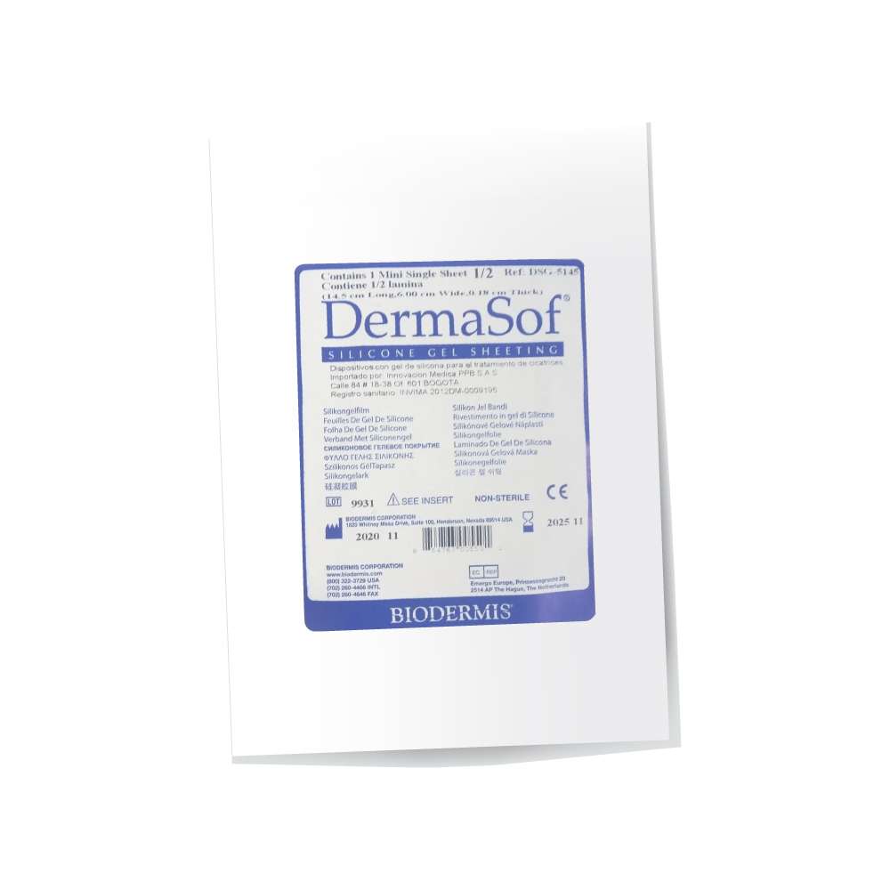 Dermasof Lamina Silicona 1/2 14.5X6Cm Dsg5145