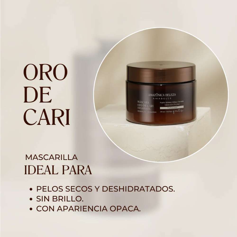 AMAZÓNICA Mascarilla Oro De Cari 300 ml - Image 3