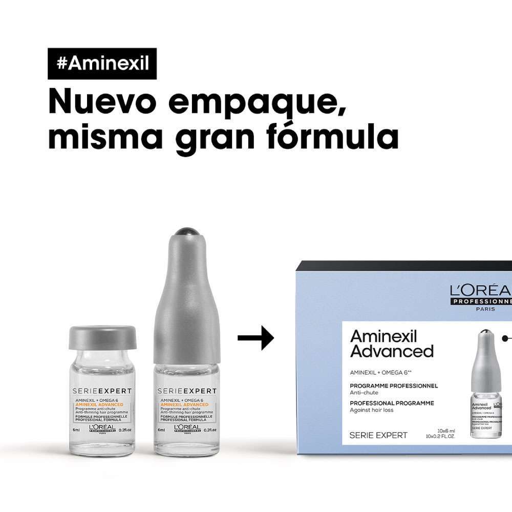 LOREAL Ampolletas Caida Cabello Aminexil Advanced X6Ml - Image 2