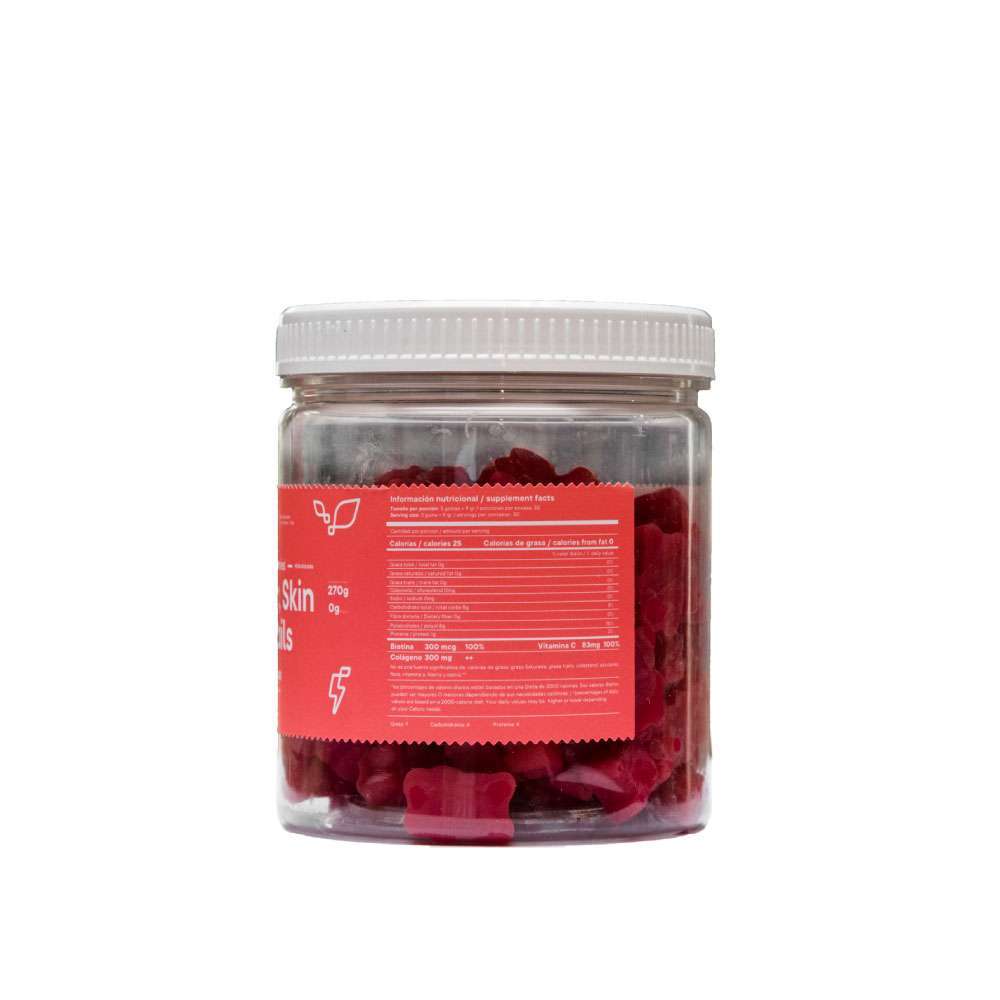 POWERLAB PWR Gummies hair, skin & nails tarro X 180 GRS - Image 2