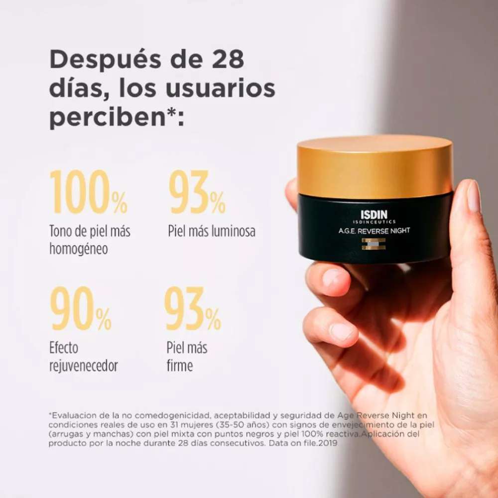 ISDIN Isdinceutics A.G.E Reverse Nigth Crema Reparadora X 50 Ml - Image 4