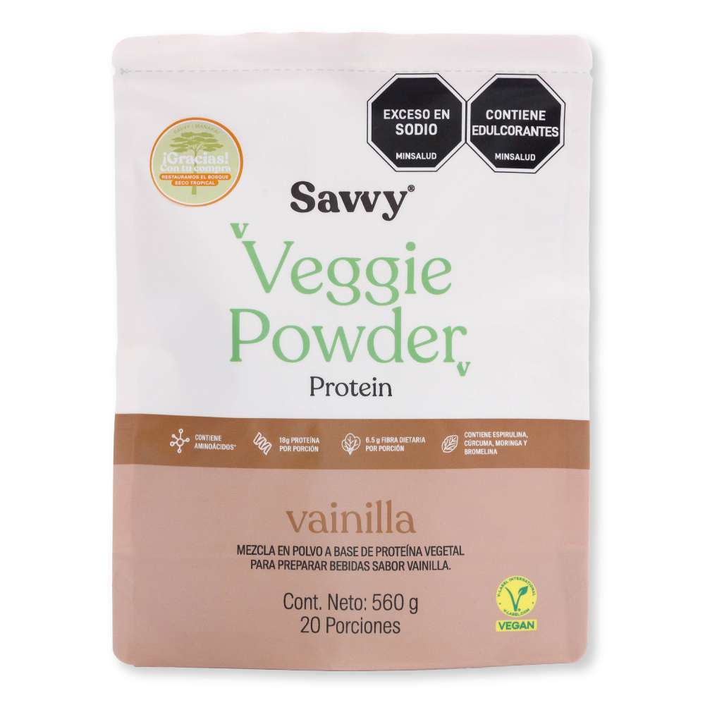 SAVVY Veggie Power Vainilla X 560 Gr