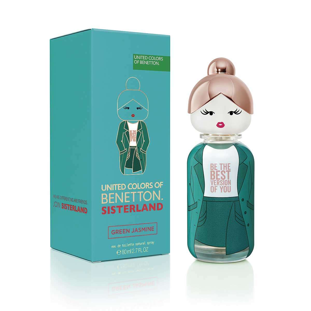 BENETTON Sisterland Green Jasmine Edt 80 ml - Image 2