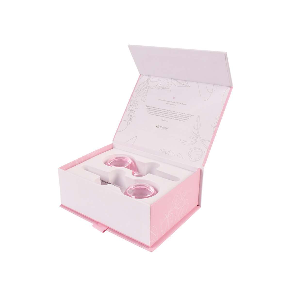 ELEMENTAL BEAUTY Masajeador Facial De Cristal Rosado - Image 2