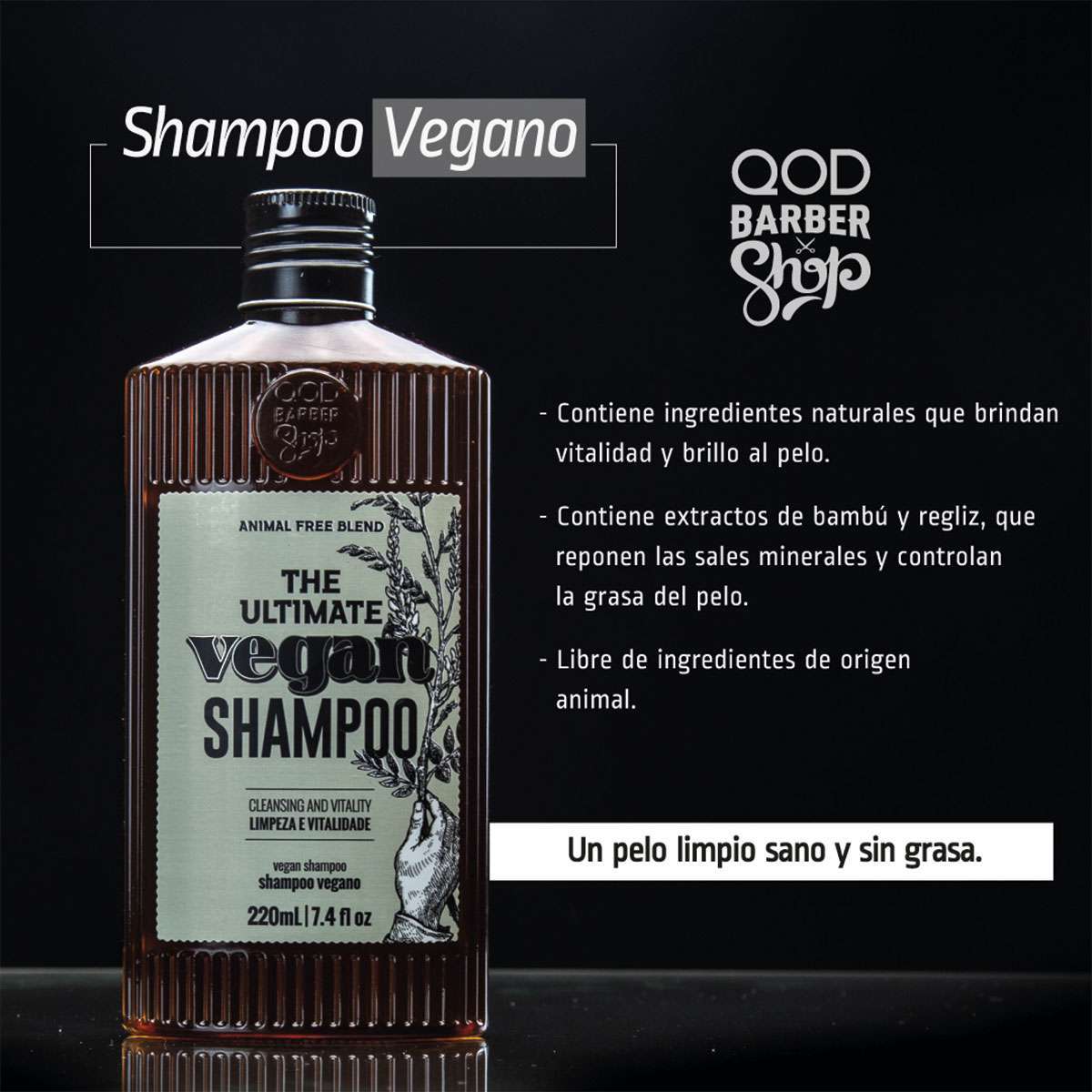 Shampoo Vegano hombre QOD - Image 3