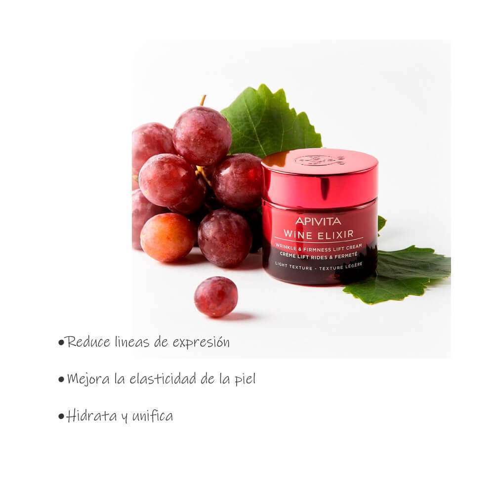 Apivita Wine Elixir Anti-Wrinkle Cream Light X50Ml - Image 3