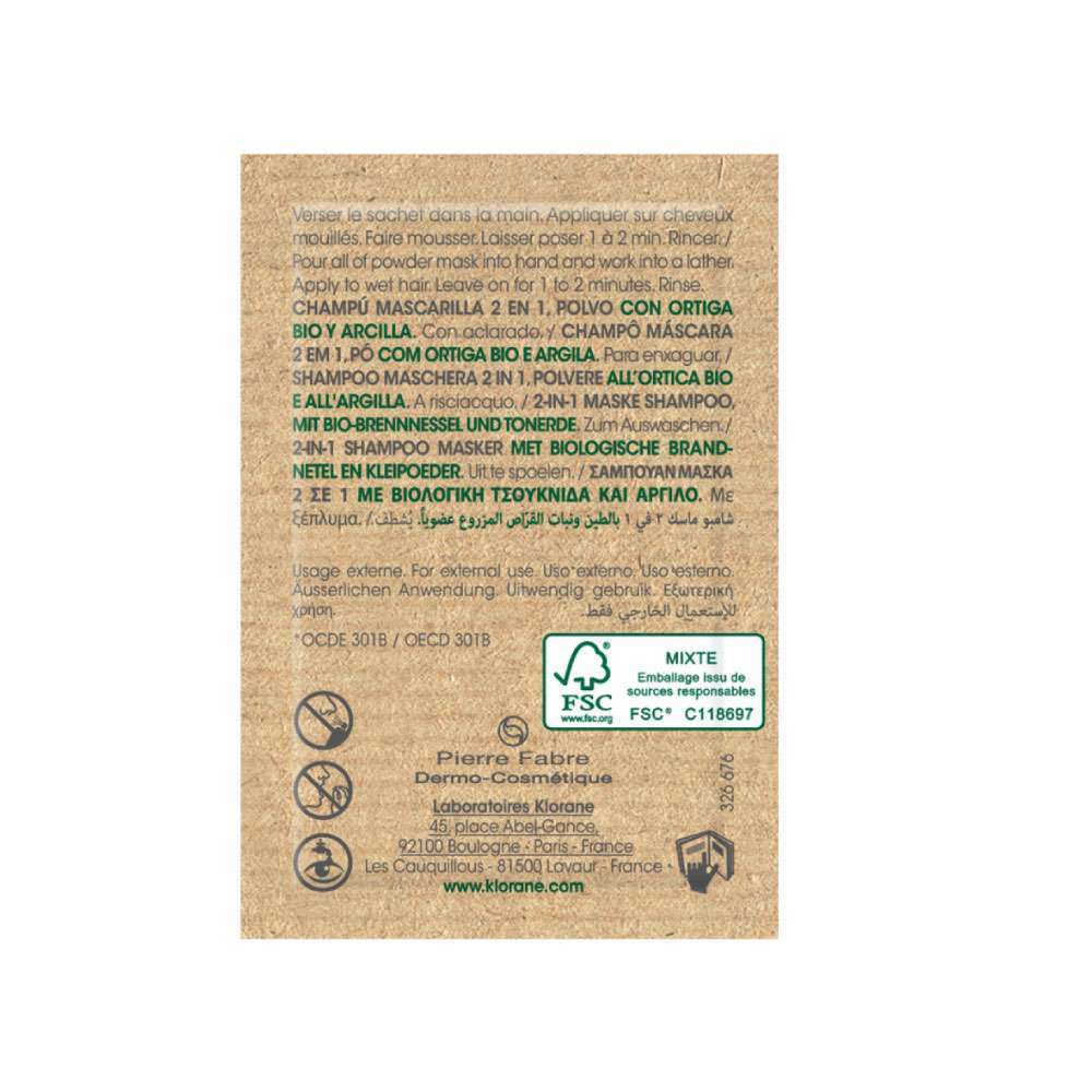 KLORANE Shampoo Mascarilla 2 en 1 Ortiga - Image 2