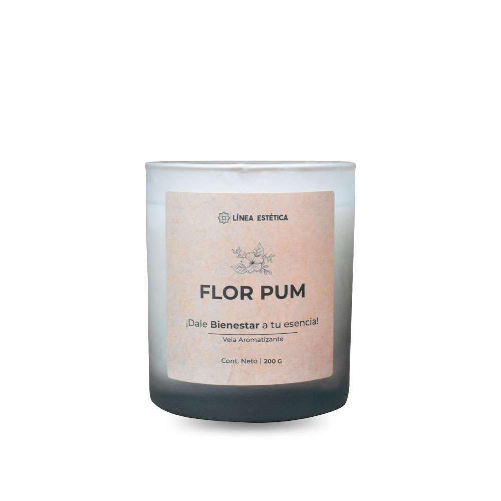 LÍNEA ESTÉTICA Vela Aromatizante Flor Pum 200 Gr