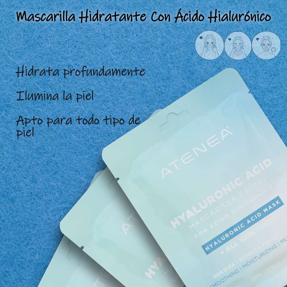 ATENEA Mascarilla Hidratante Con Ácido Hialurónico - Image 2