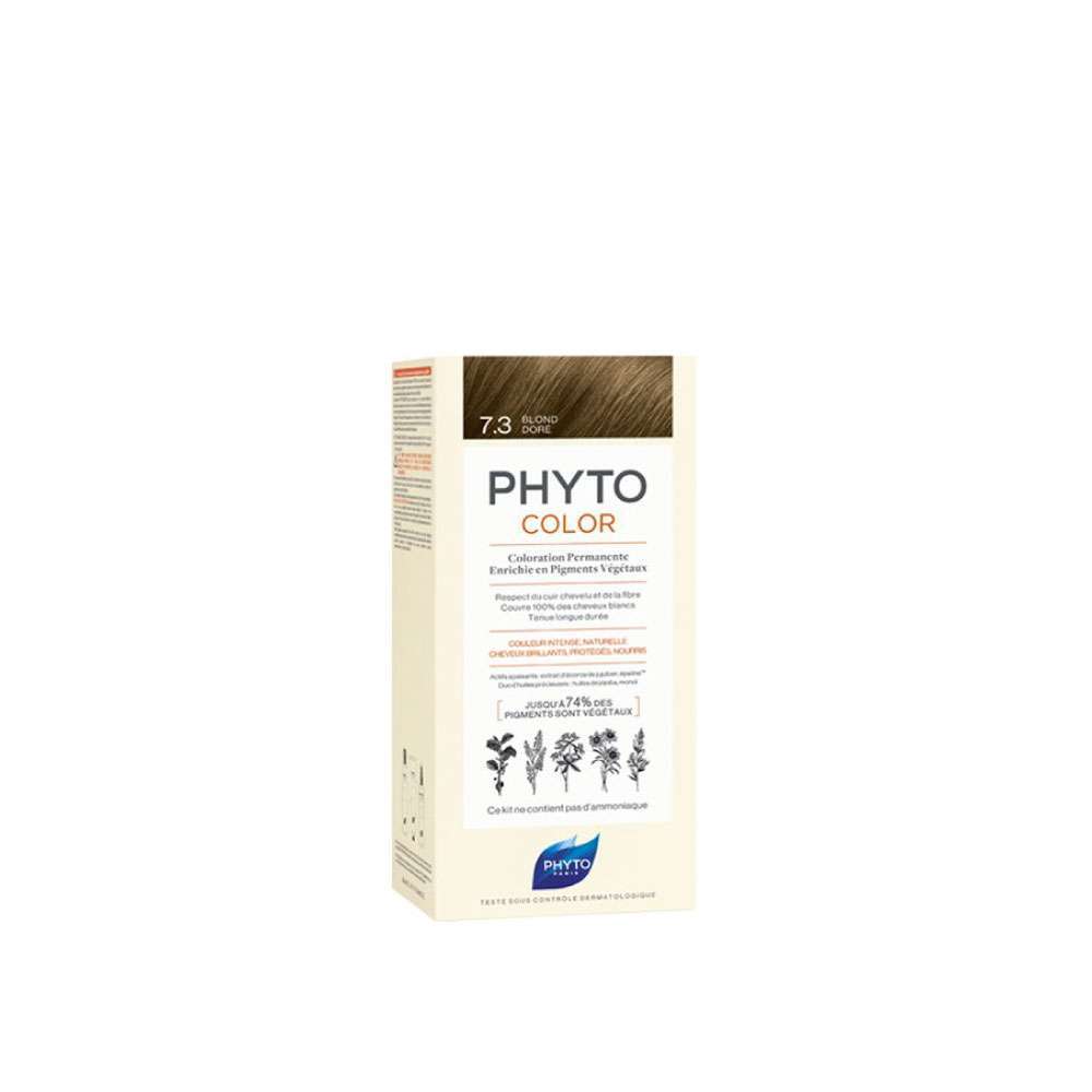 PHYTO Tinte Permanente 7.3 Rubio Oscuro Dorado