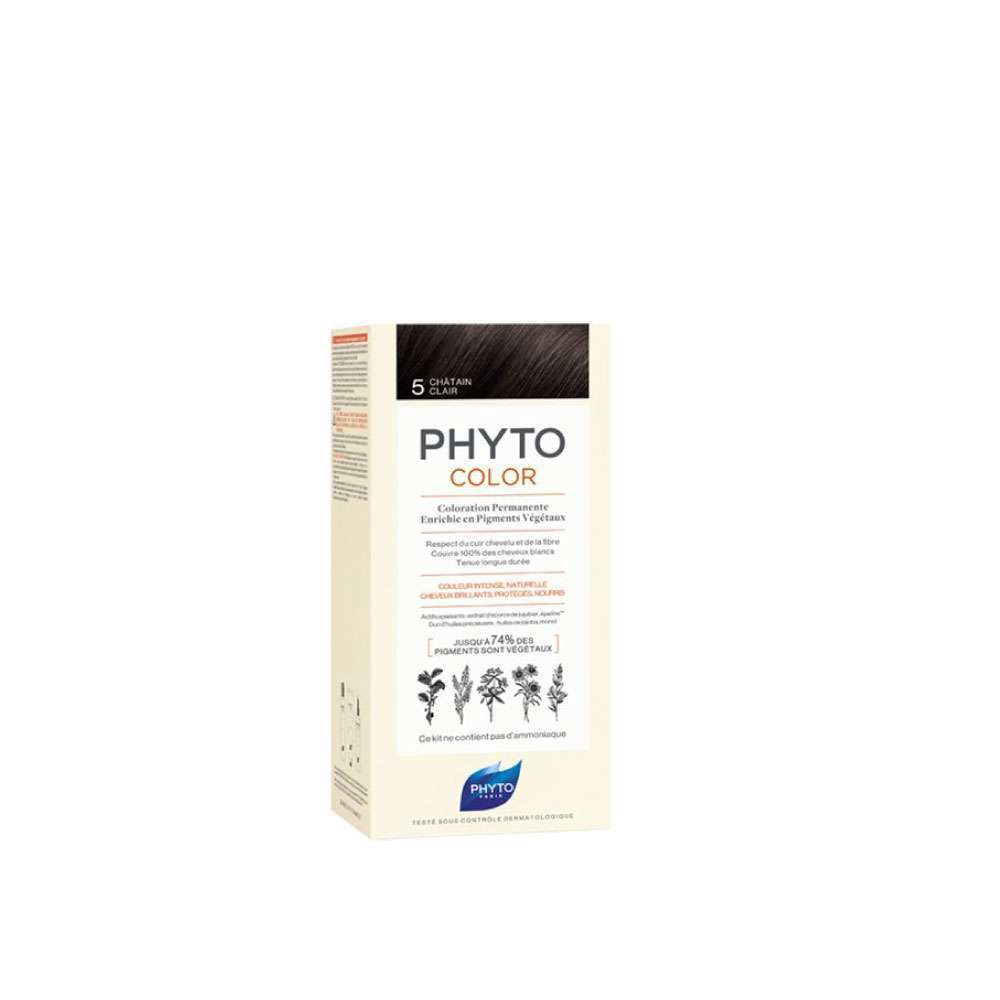 PHYTO Tinte Permanente 5 Castaño Claro