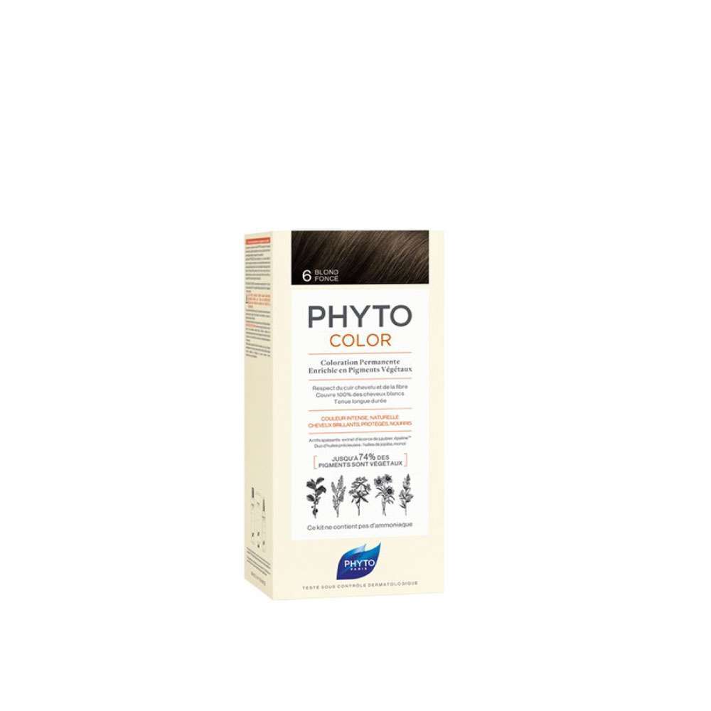 PHYTO Tinte Permanente  6 Rubio Oscuro
