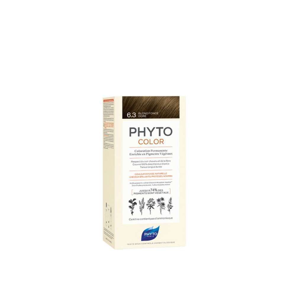 PHYTO Tinte Permanente 6,3 Rubio Oscuro Dorado