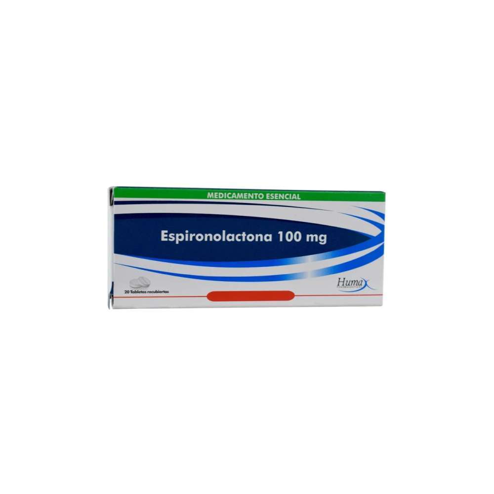 HUMAX Espironolactona 100 mg X 20 tabletas