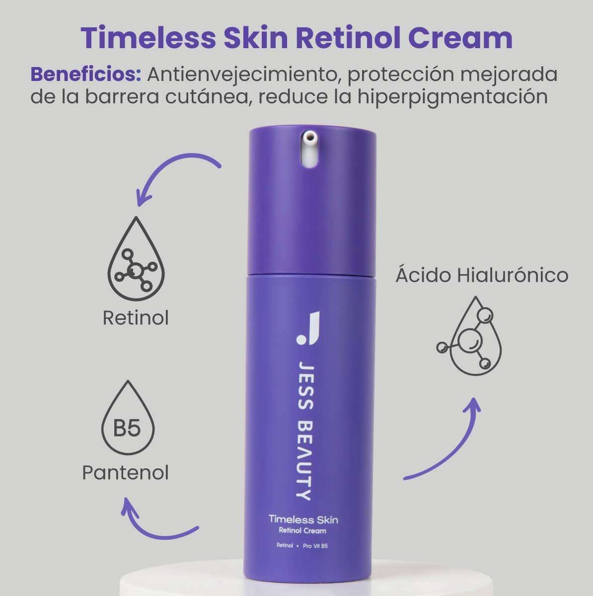 JESS BEAUTY Crema Retinol Timeless Skin X 30 Ml - Image 4