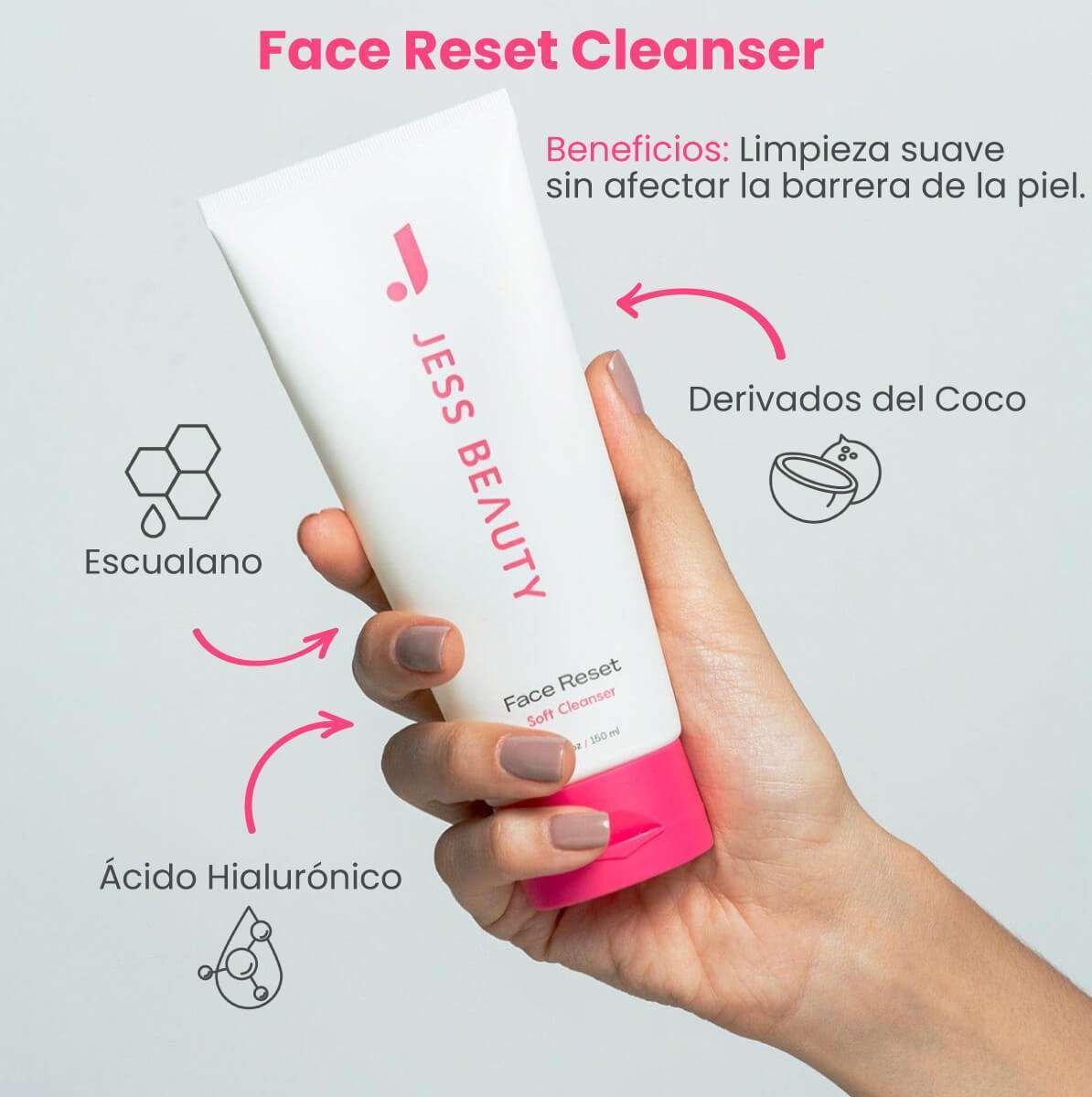 JESS BEAUTY Limpiador Face Reset X 150 Ml - Image 4