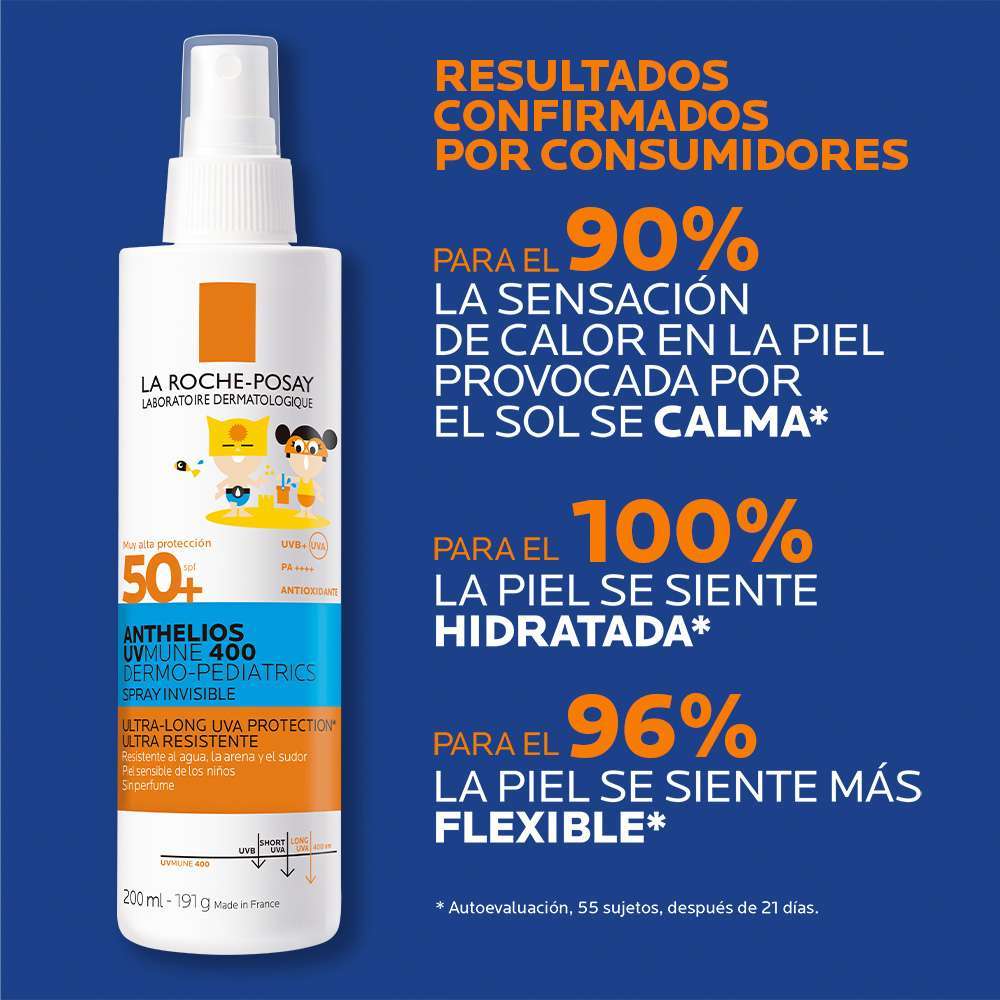 LA ROCHE POSAY Anthelios Uvmune 400 Dermopediatrico Spray Invisible Spf50+ X 200 Ml - Image 5