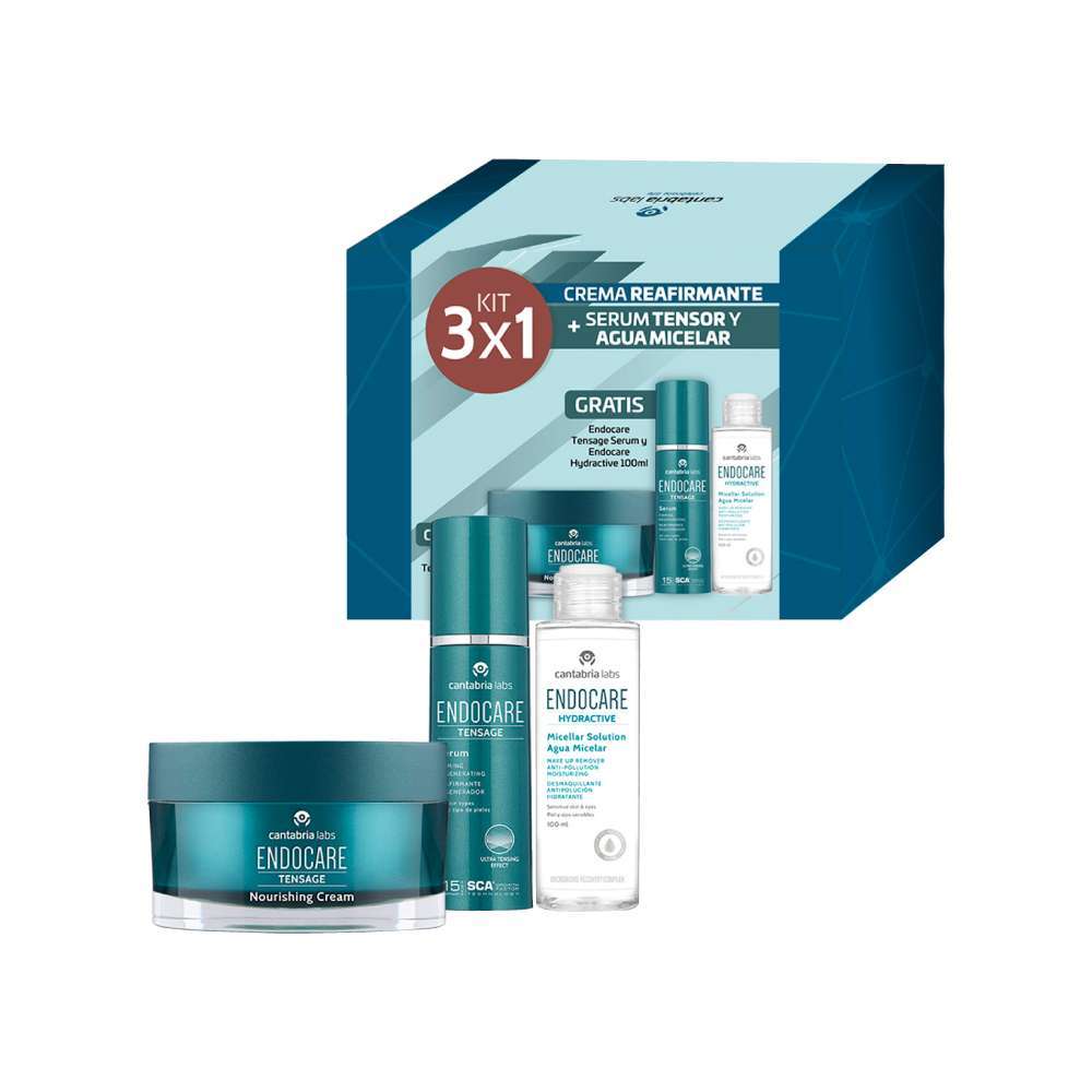 KIT Endocare Tensage Crema Nutritiva + Tensage Serum + Hydractive 100ML - Image 2