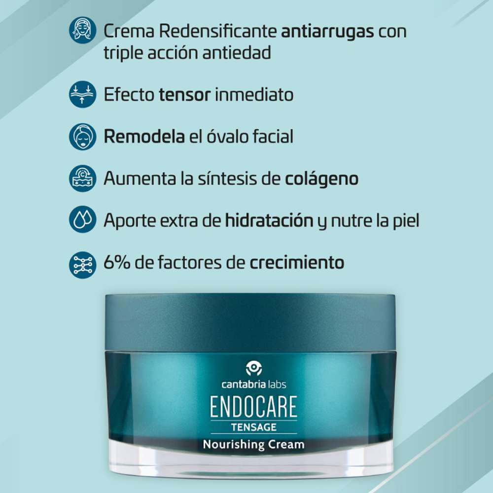 KIT Endocare Tensage Crema Nutritiva + Tensage Serum + Hydractive 100ML - Image 3