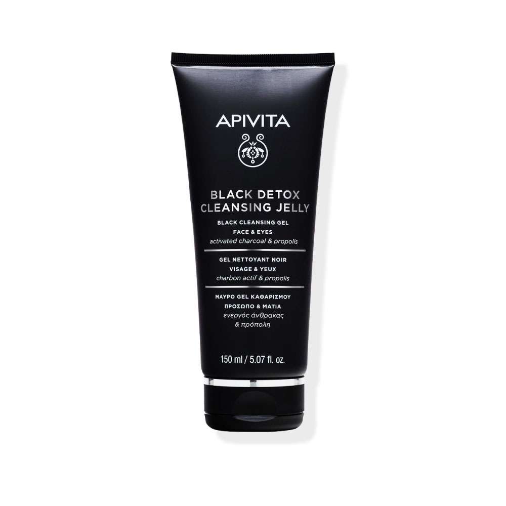 APIVITA Black Detox Cleansing Face & Eyes Gel X150