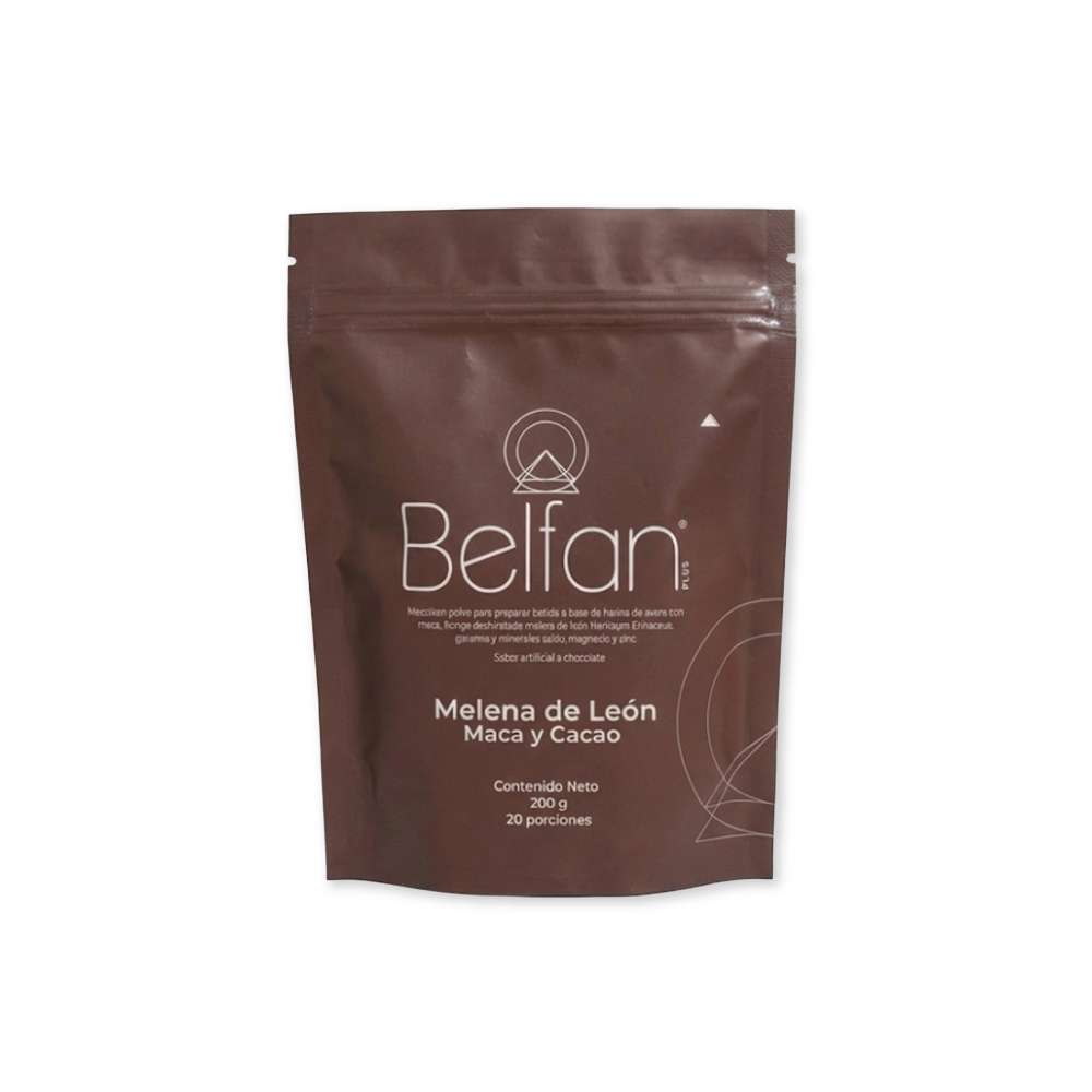 BELFAN Plus Melena De Leon Maca Y Cacao X 200G