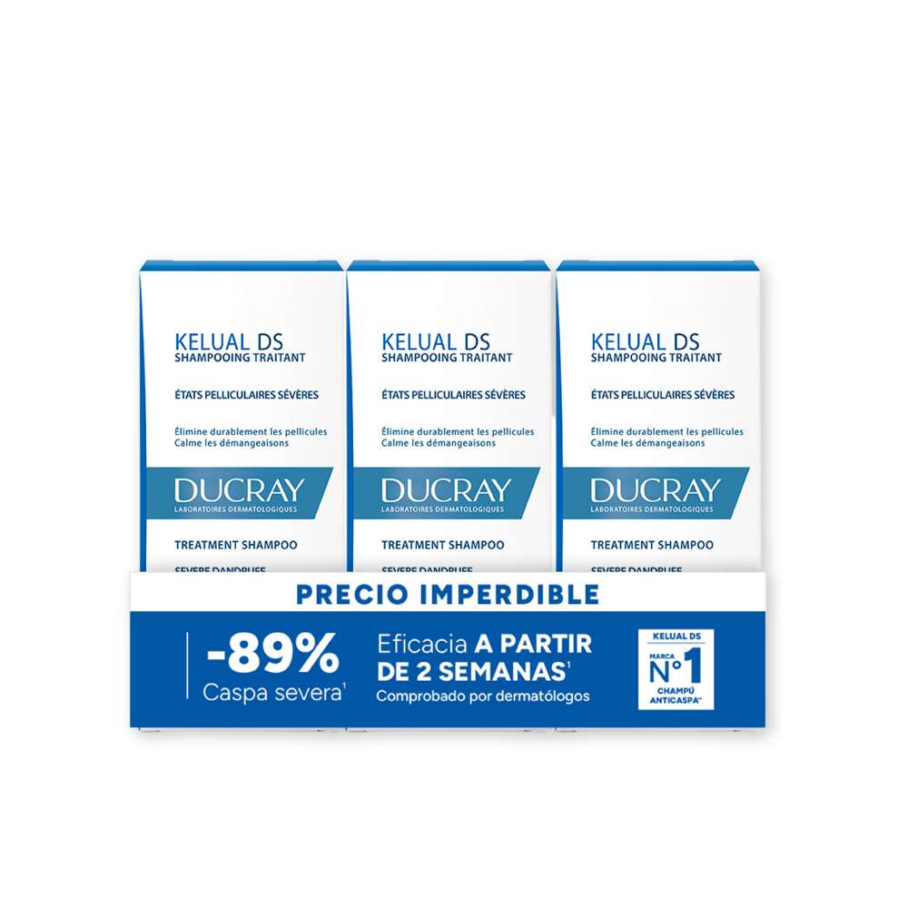 DUCRAY KIT Kelual DS Champú 100Ml 3X2