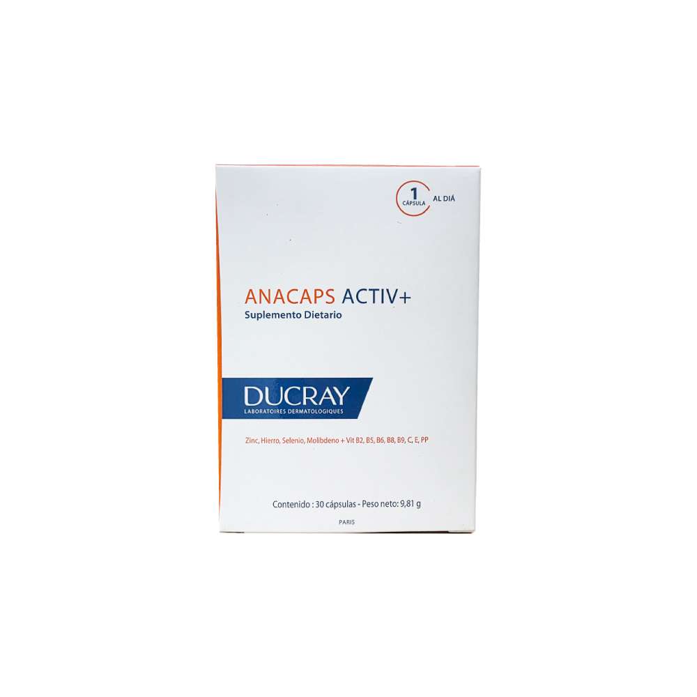 DUCRAY Anacaps Activ+ X 30 Cápsulas
