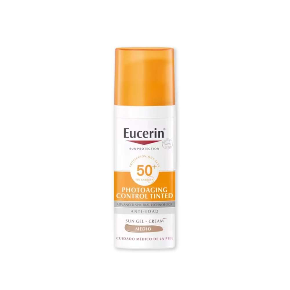 EUCERIN Protector Solar Antiedad Sun Photoaging Control Con Color Medio Fps 50 50Ml