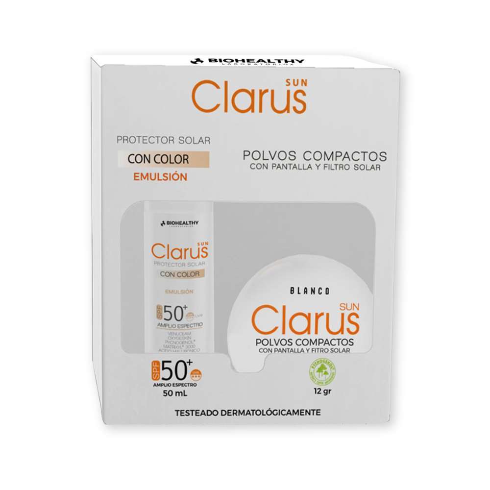 BIOHEALTHY KIT Clarus Polvo Trigueño+ Clarus Color