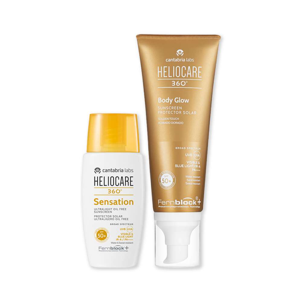 KIT Heliocare 360° Sensation + Heliocare 360° Body Glow SPF50+