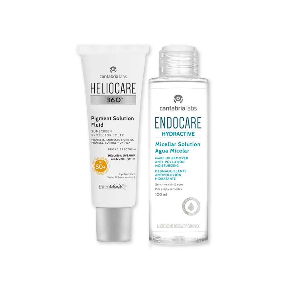 KIT Heliocare Pigment + Endocare Hydractive Agua Micelar 100 Ml