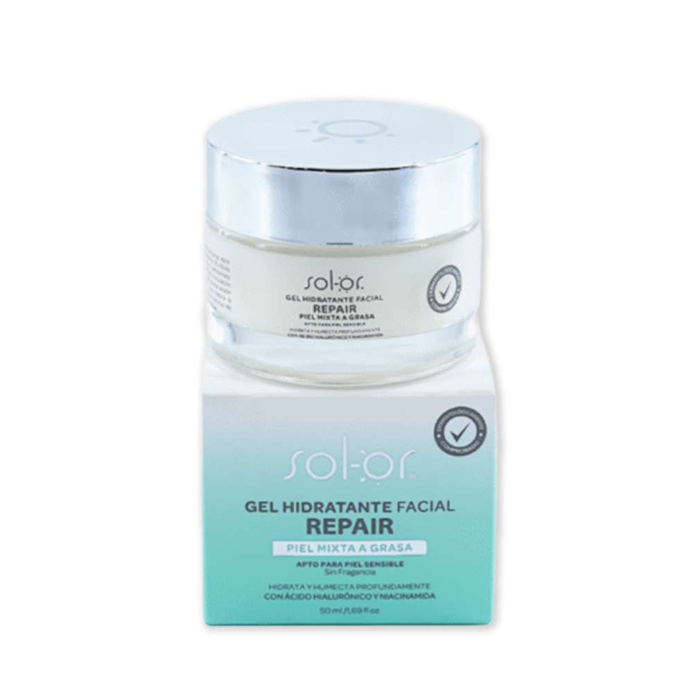 SOLOR Gel Hidratante Facial Repair X 50 Ml